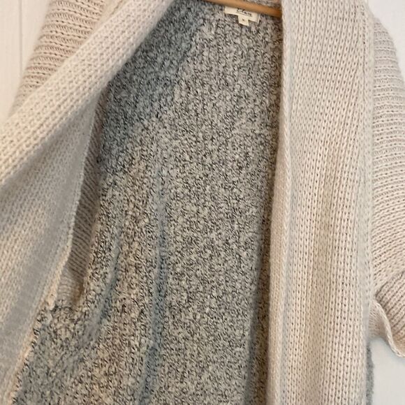 Elan Thick Knit Two Toned Short Dolman Sleeves oversize cardigan size small - Picture 6 of 12